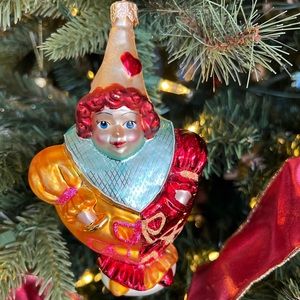 ✨Christopher Radko 1999 “Dear to My Heart” Hand-Blown Glass Holiday Ornament